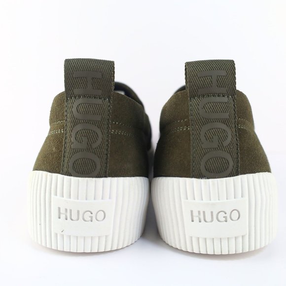 Hugo Boss Men's Zero Slip on Suede Sneakers 10 US Dark Green- 0093, 0096 - Picture 7 of 10